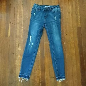 Wax skinny jeans